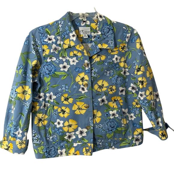 New The Tog Shop PM Button Front Floral Jacket - Picture 2 of 6